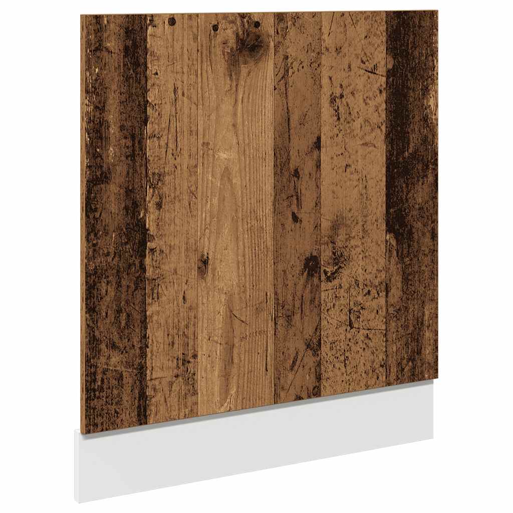 Dishwasher Panel Rustic Wood Look 60 x 1.5 x 67 cm Wood Based Material