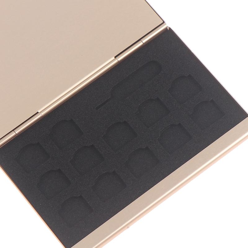 Aluminum Card Box Phone Memory Sim Card Box Card Package Storage Box