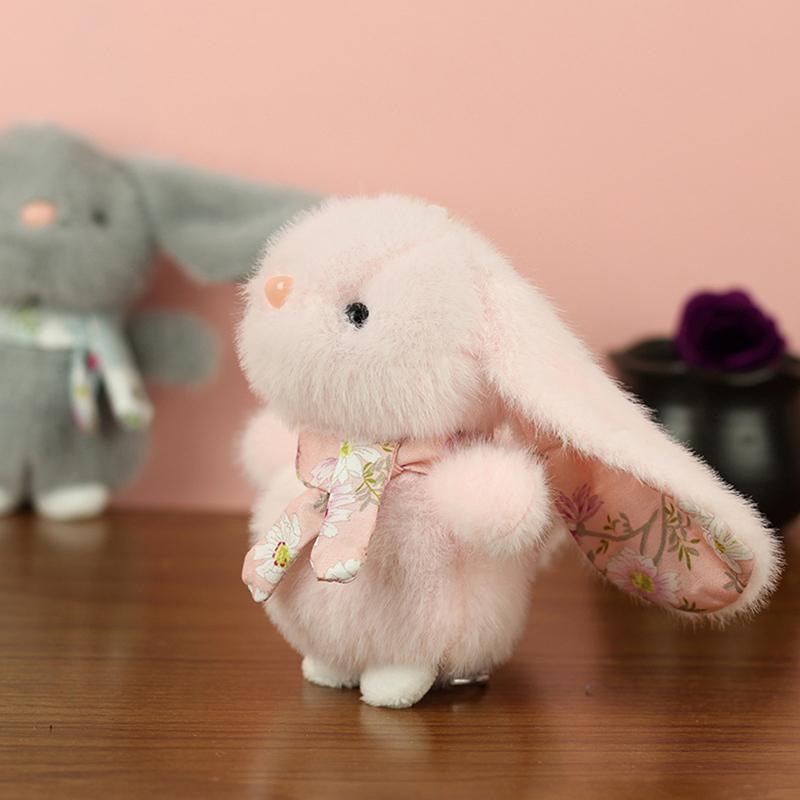 Charming Rural Bunny Soft Toy, Kids' Sleeping Partner, Cartoon Imagery, Ideal Childhood Gift