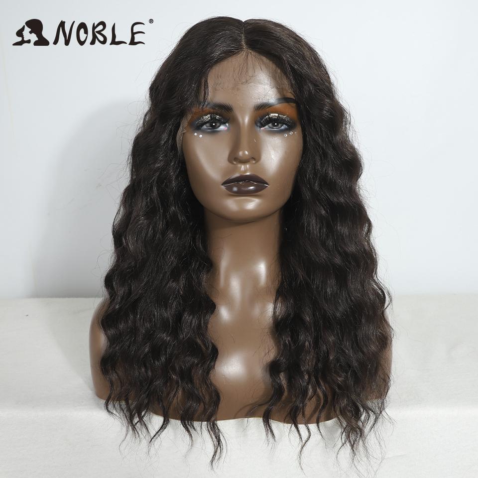 Noble Synthetic Lace Front Wig Long Curly 20 Inch Long Medium Part Lace Wig For Women Lace Front Wig Ombre Blonde Cosplay Wig