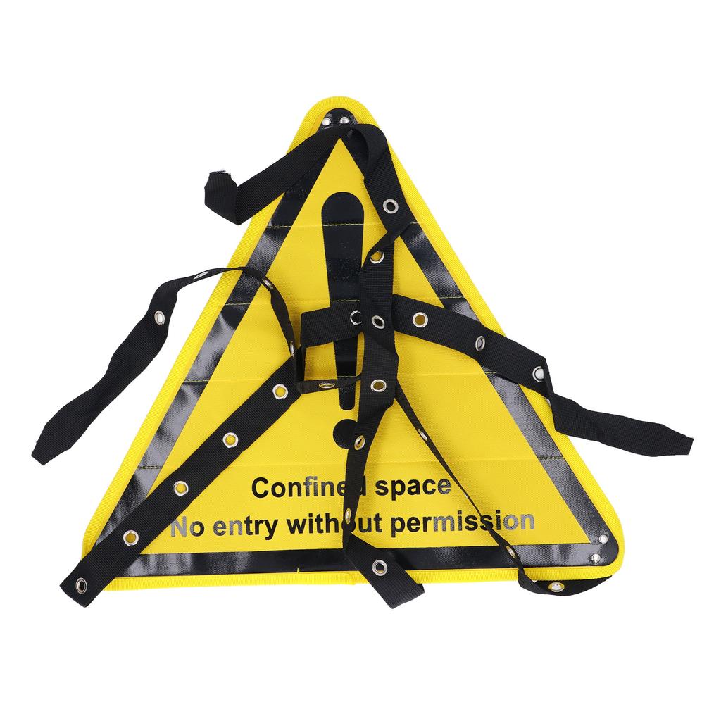 Lock Out Warning Sign Polyester Triangle Isolation Lock Warning Sign for Dangerous Places