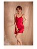 Silky Sexy Lace-up Nightdress: Women's Side Slit Lingerie & Pajama Set