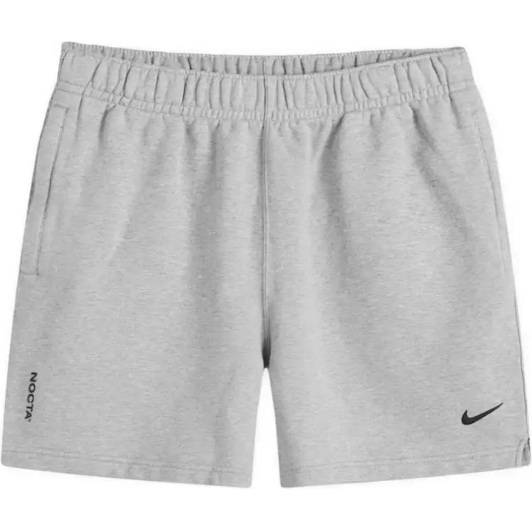 Nike Solid Logo Elastic Waist Five-Point Casual Shorts Unisex shorts Gray FQ0408-063