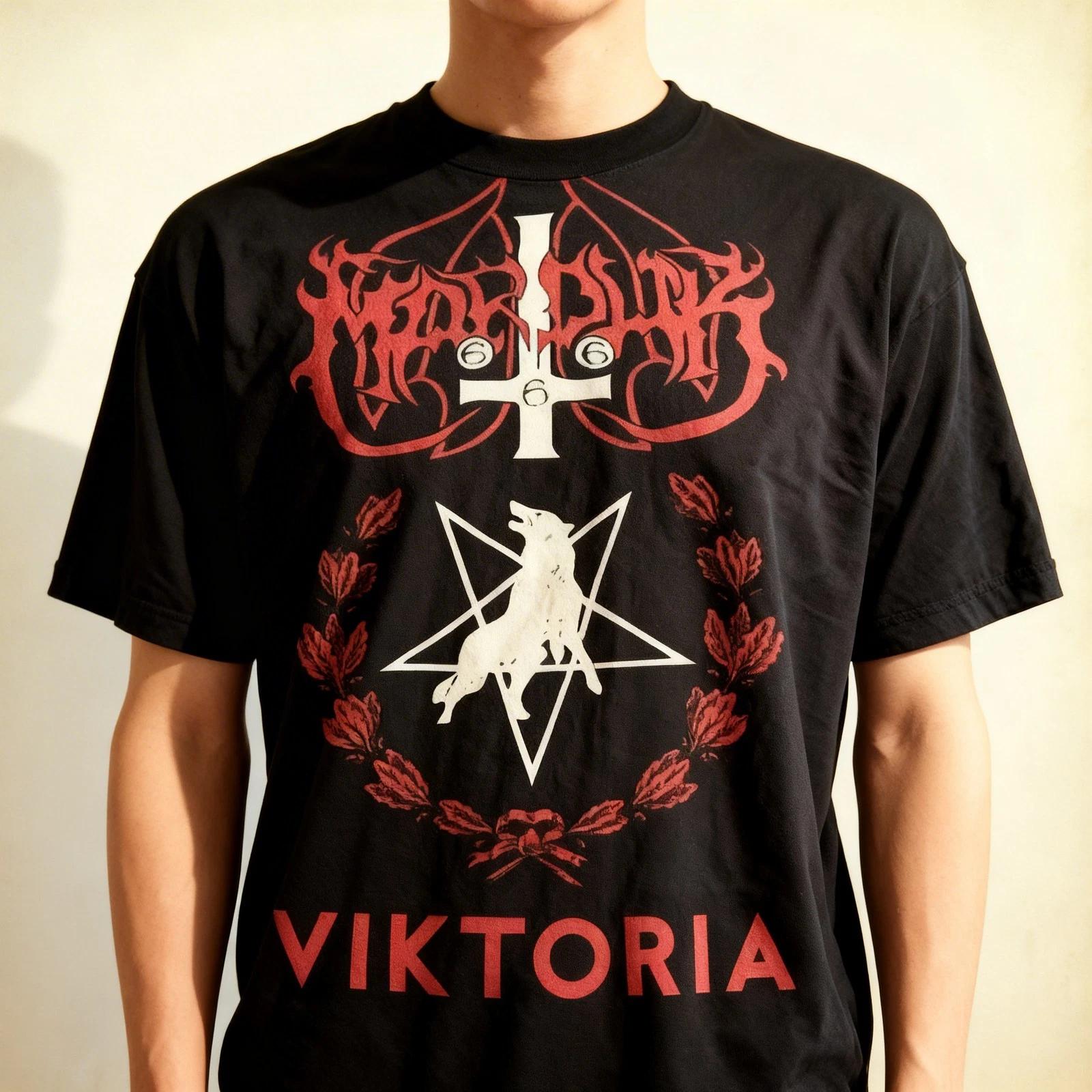 Marduk Viktoria T-shirt Short Sleeve Cotton Black Men S