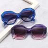 Retro Oversized Irregular Polygon Women Sunglasses Fashion Jelly Color Eyewear Shades Uv400 Men Gradient Sun Glasses