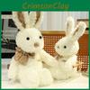 Cute Bunny Plush Toy With Soft Short Pile For Children Kids Birthday Gift