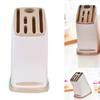 Knives Block Holder Plastic Space Saving Knives Draining Organizer Stand for Kitchen Counter Knives 