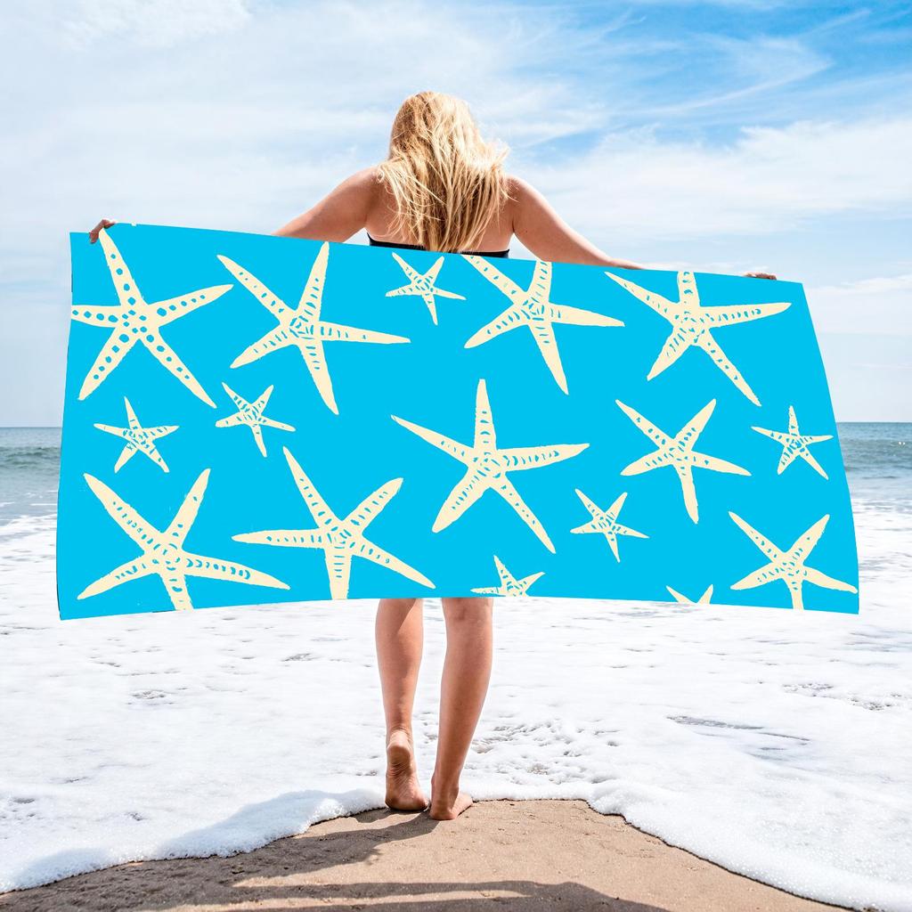 70x140 Microfiber Custom Printed Beach Towel - Absorbent & In Stock