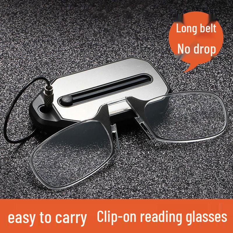 2024 Clip-On Foldable Reading Glasses Keychain for Men & Women