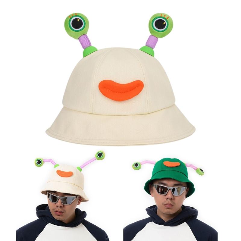 Outdoor Spring Sun Hat Cartoon Bucket Hat Party Headwear Summer Camping Hat