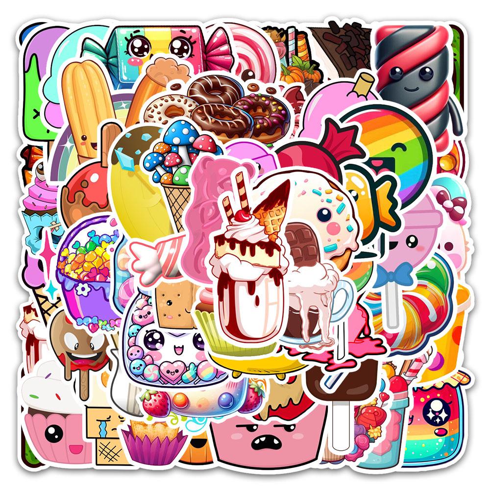 

54 Colorful Cartoon Graffiti Stickers: Cute, Waterproof DIY for Phone Cases & Suitcases