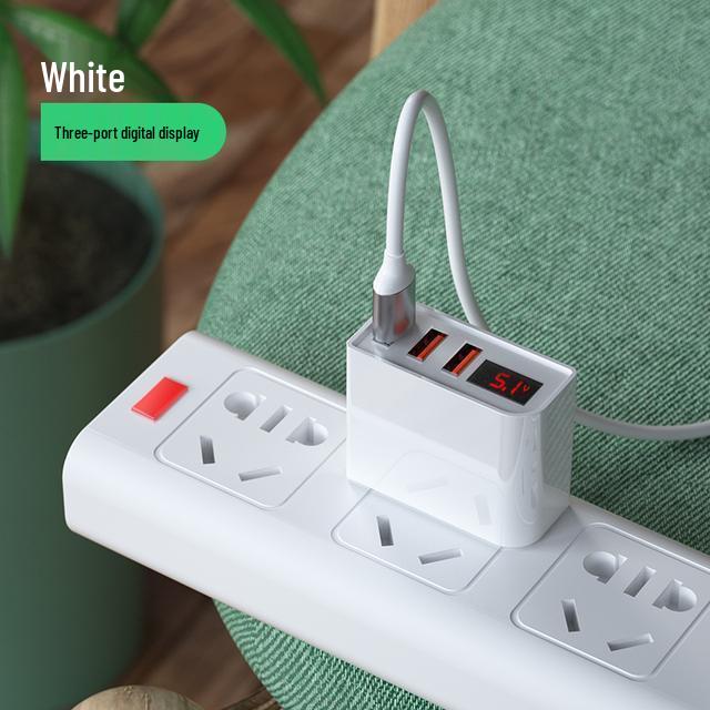 Digital Display Multi-Port Fast Charger for Vivo, Huawei, Xiaomi, Apple