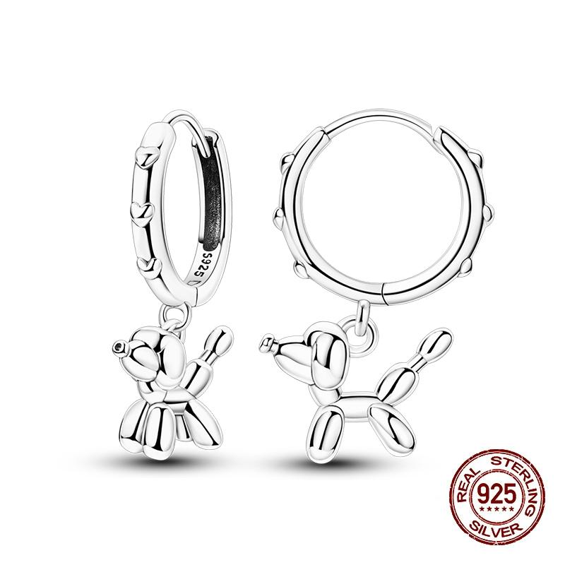 New Earrings for Women 925 Silver Color Star Geometric Entangle Zircon Earrings Fine Wedding Engagement Birthday Jewelry Gifts