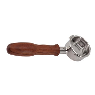 58mm Coffee Portafilter 3 Ears Stainless Steels Bottomless Portafilter Coffee Machine Accessories for Barsetto D Red Rosewood