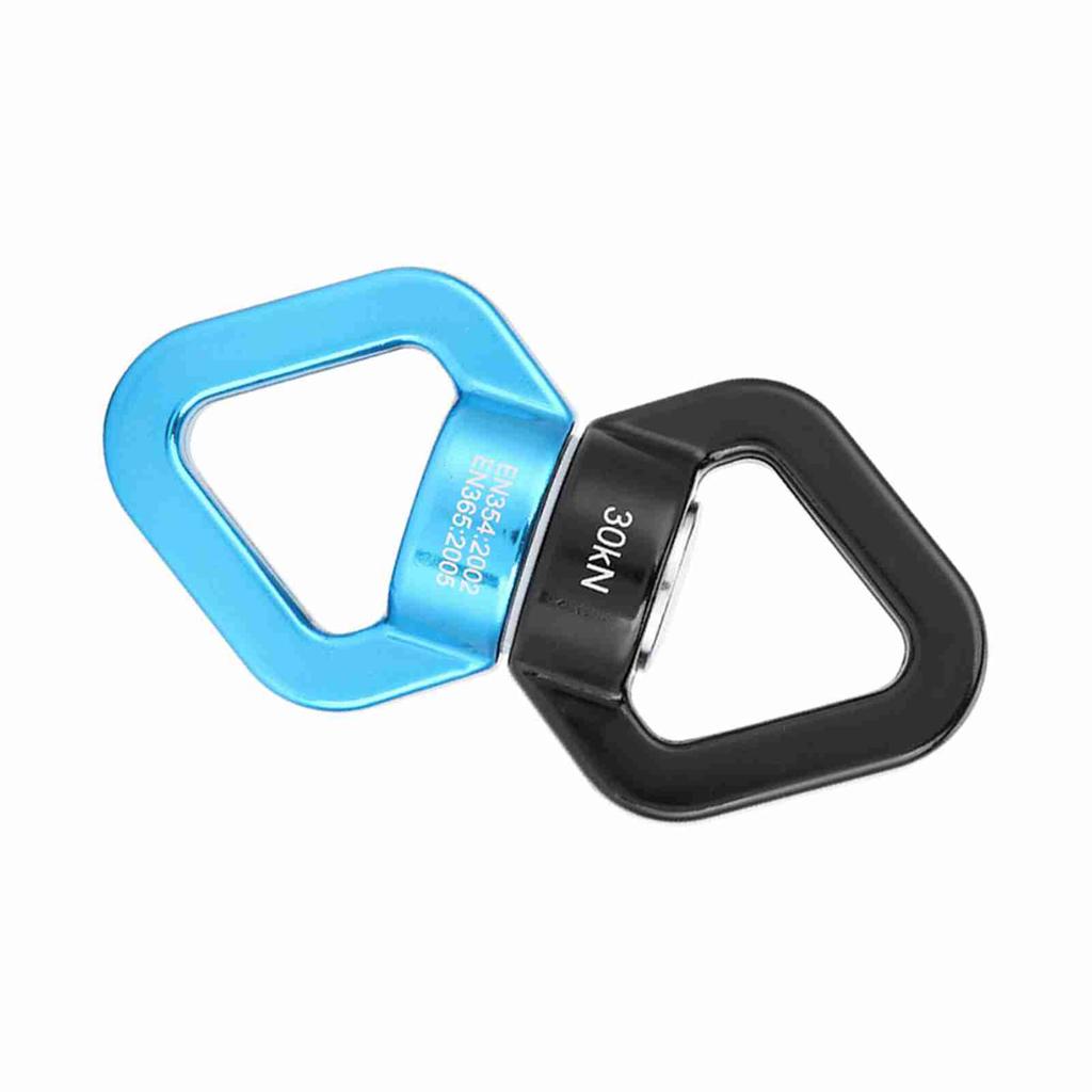 30KN Climbing Yoga Swivel Safety Rotational Device Rotator Multi function Connector(blue&black)