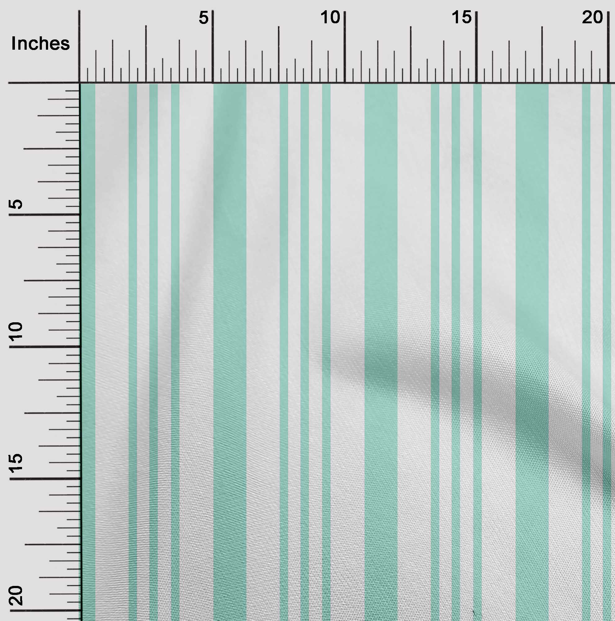 

oneOone Cotton Flex Fabric Stripe Print Fabric BTY 40 Inch Wide 42 Inch Wide - Viscose Chiffon зелений