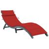 Day and Night - Day and Night Lounger with Solid Gray Acacia Wood Cushion