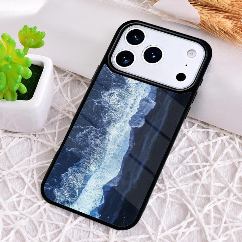 Blue Ocean Waves Sea Phone Case for iPhone 17 Air 16 15 11 12 14 13 Pro Max Shockproof Cover