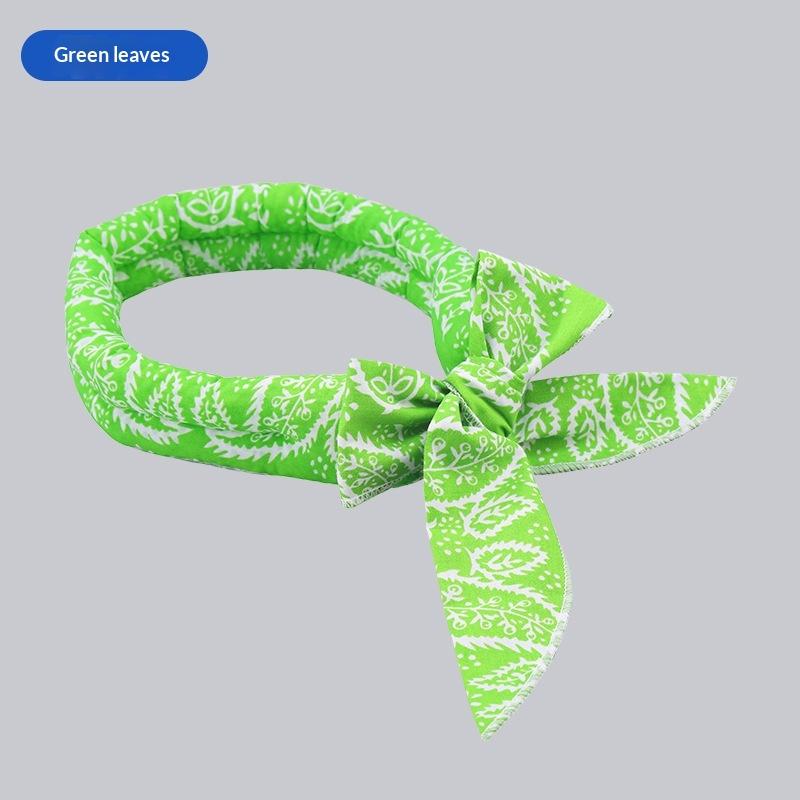 Pet Cooling Ice Scarf Anti-Heatstroke Breathable Adjustable Collar for Dogs Cats Summer Daily Walking
