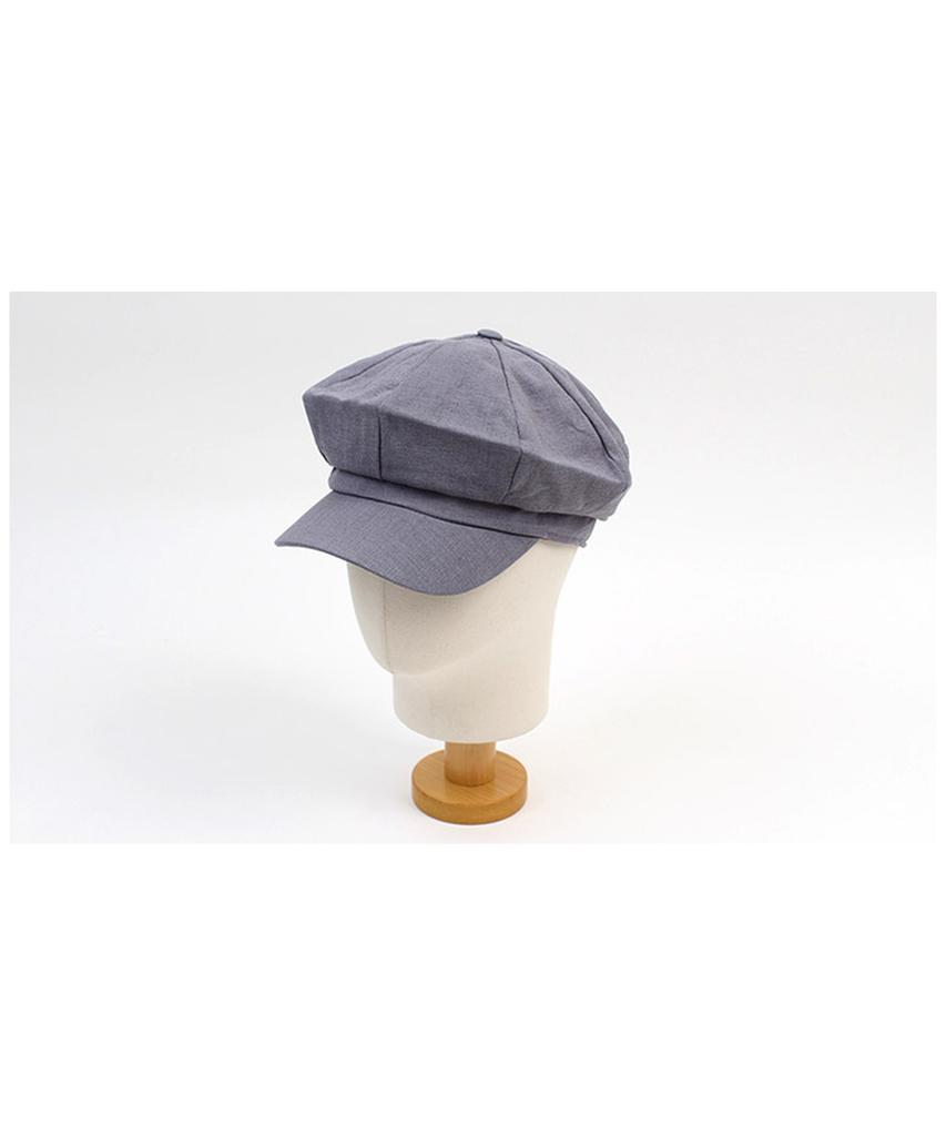 Yunibeosyeolkemiseuteuli Modern Linen Gray Newsboy Cap