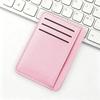 Minimalist Slim Card Holder Pu Leather Multi Card Slots Card Case Simple Solid Color Wallet For Men Women Office Daily Carry