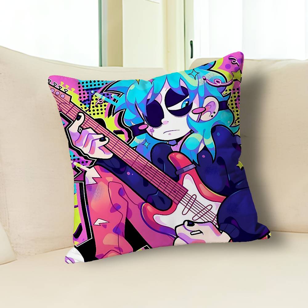 S-Sally Game F-Face Pillow Cases for Bedroom Living Room Sofa Home Decor Polyester Cushion Cover with Zipper