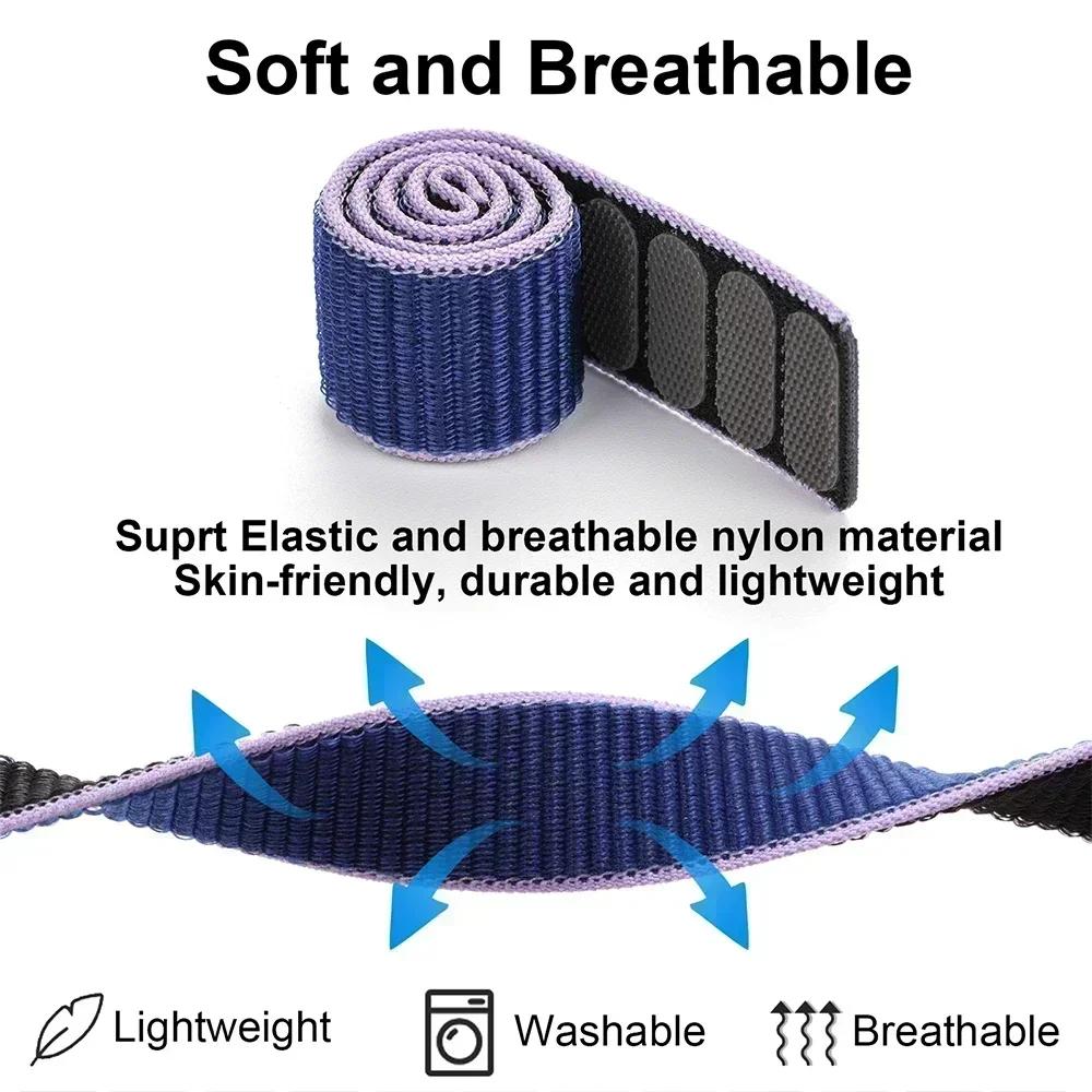 26mm 22mm Klettverschluss Nylon Armband für Garmin Fenix 7 7X Pro 6/Epix Pro Gen 2 47mm 51mm/Enduro/TACTIX/Forerunner 965 955 Uhrenarmband