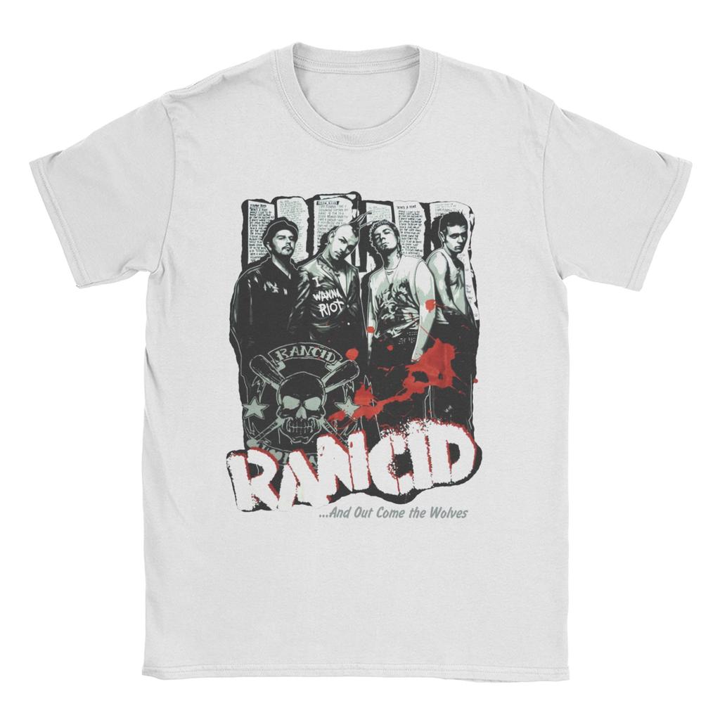 Vintage Rancid Priyatna Skull T-Shirts Unisex Women Crewneck Pure Cotton T Shirt  Short Sleeve Tee Shirt Birthday Present Clothes
