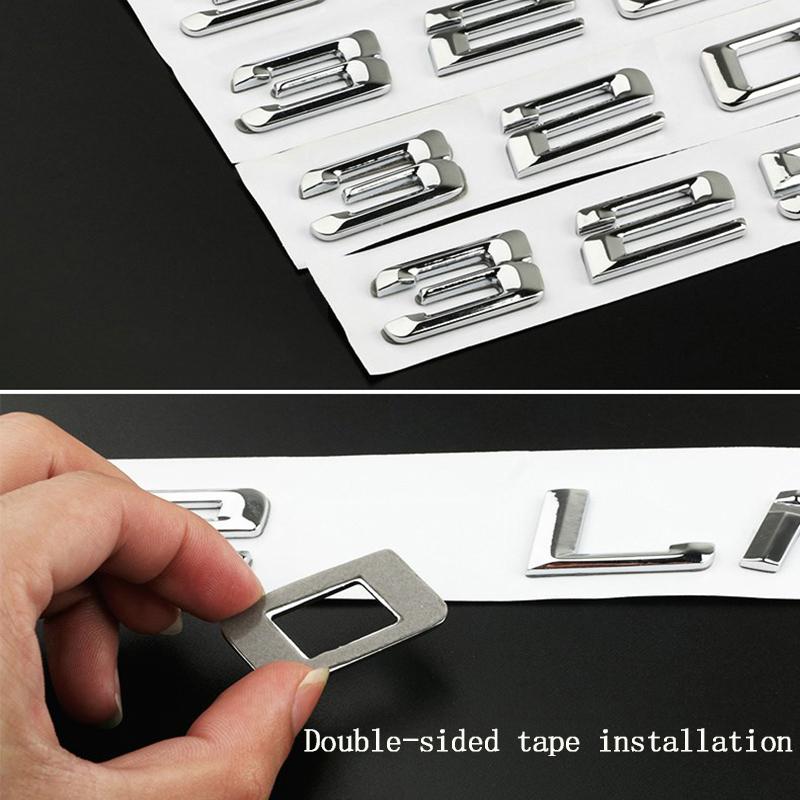 Emblema Letra Porta-Malas ABS Carro Adesivo Para BMW Série 1 116d 118d 120d 125d 130d 135d 140d E81 E82 E87 E88 F20 F21