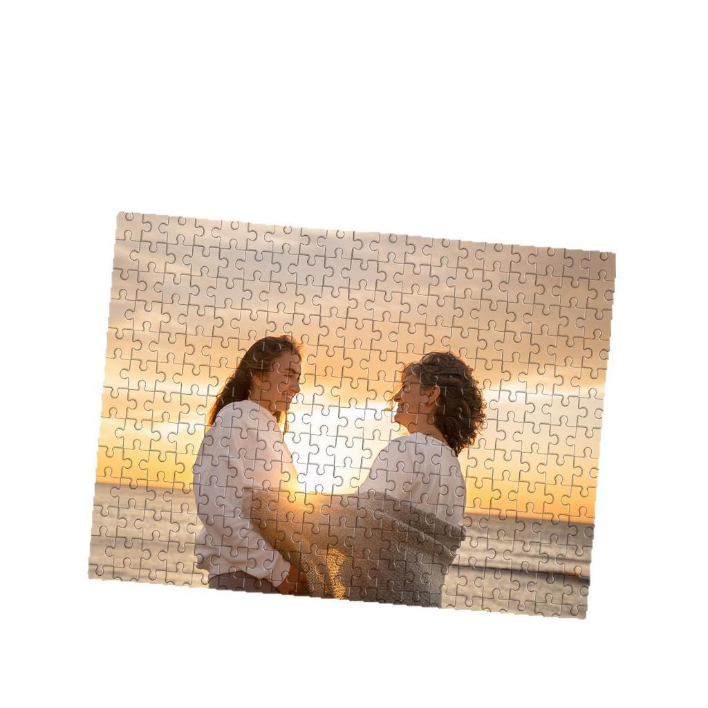 Custom Heart-Shaped Pearlescent Jigsaw Puzzle - DIY Sublimation & Educational Toy