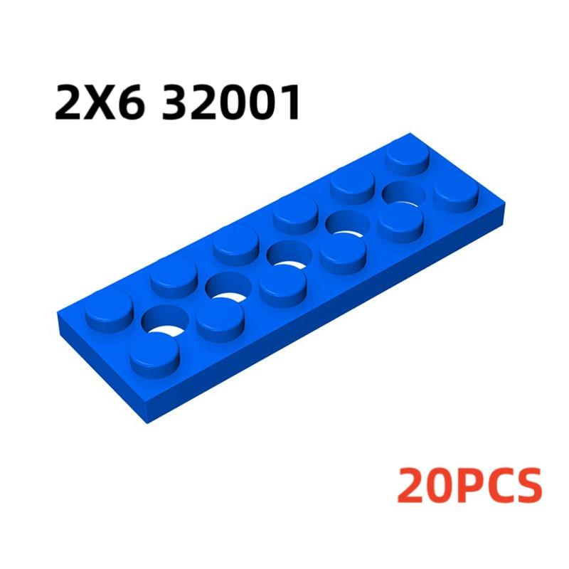 32001 3709 3738 Plate 2x6 2x4 2x8 with Holes Bricks Toys For Technical Buildings Blocks Toys For Children Gift 43857 DIY MOC