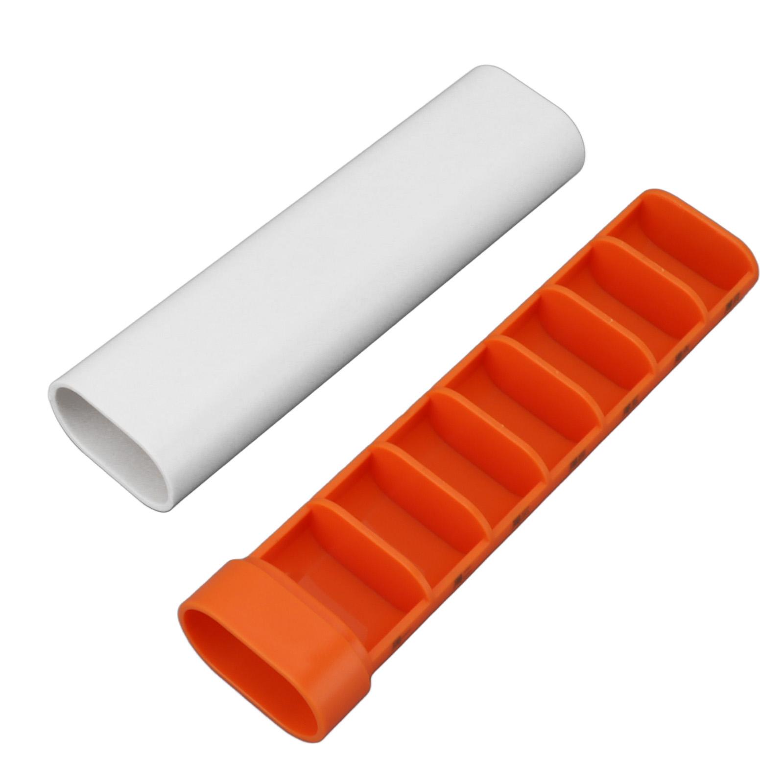 

7-дневный органайзер для лекарств, портативный мини-органайзер с 7 сетками, контейнер для добавок оранжевый