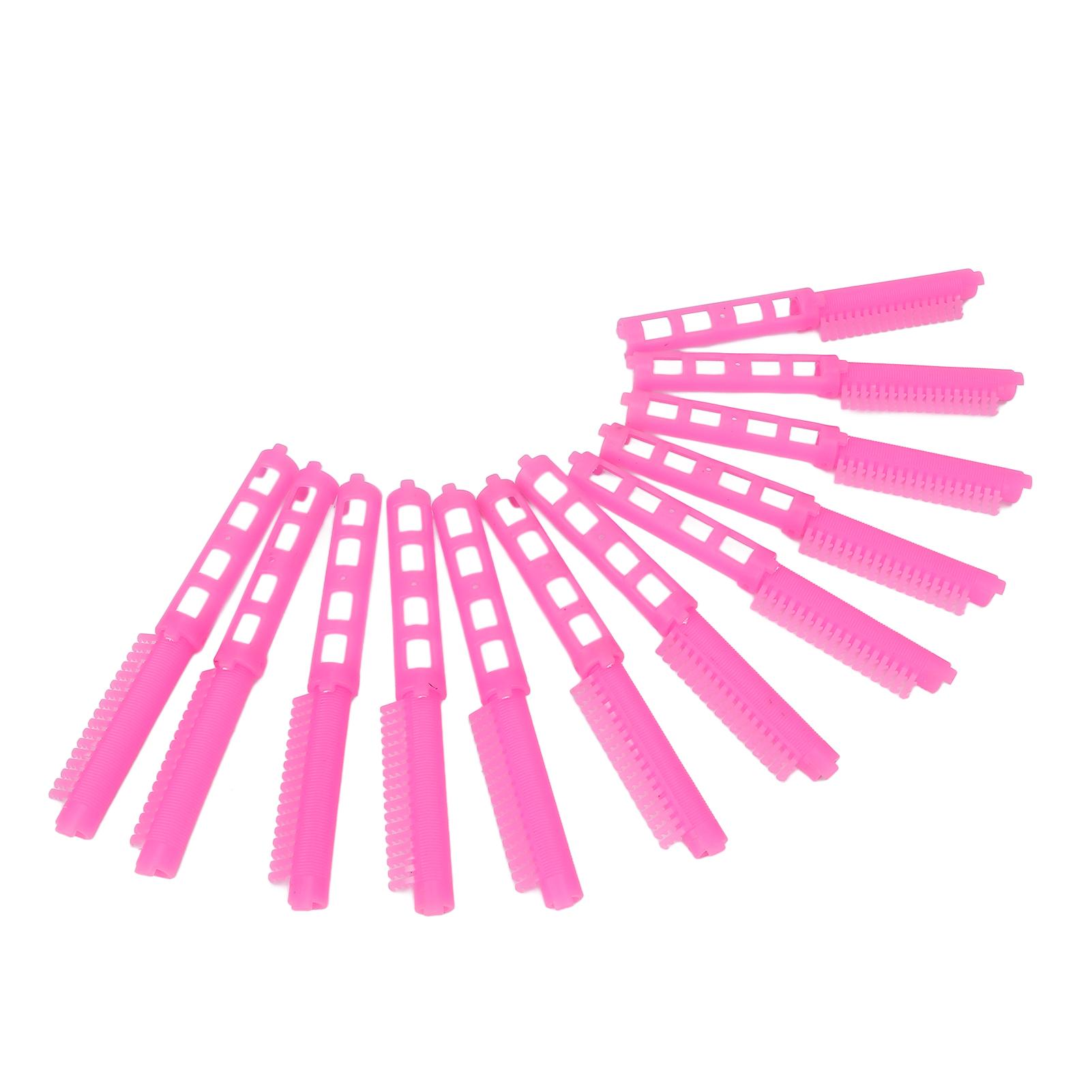 

12 шт. полые стержни для завивки корней волос, заколки для завивки волос, аксессуары для укладки волос для парикмахерской, розово-красные розы красного