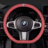 For BMW Car Steering Wheel Cover M X1 X3 X5 X6 G20 G30 E39 E46 E87 E90 E92 F10 F15 F30 Suede Suede Leather Accessories /Stickers rvbf26