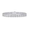 Sterling Tennis Bracelet With D-Color Moissanite Stones Lightweight Luxury Stackable Chain Women Adjustable