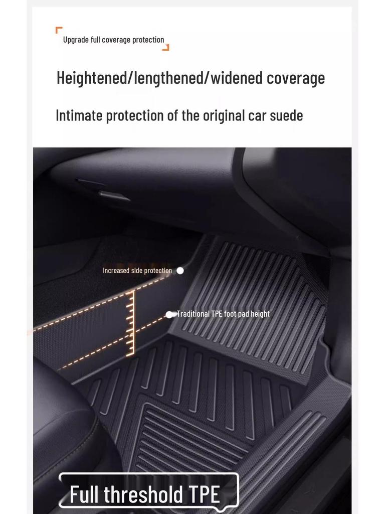 Cheetah CS10 2015-2017 Model Waterproof Full Coverage TPE Door Sill Car Floor Mats