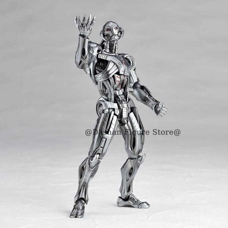 Revoltech Ultron Action Figure Kaiyodo Amazing Yamaguchi No.002 Avengers Model Toys Collection Movable KO Anime Figurine Doll