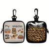 Cartoon Dog Treat Bag With Hook Portable Dogs Cats Snack Storage Bag for Outdoor Walking Travel Puppy Training Treat   Container