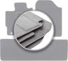 Gray Car Mats For: Toyota Yaris III Petrol (2011-2019)