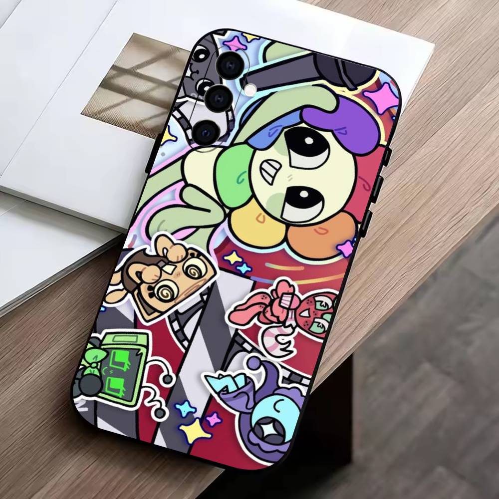 Cute Sprunki Phone Case Black Silicone Soft For Samsung Galaxy A73,A72,A71,A70,A53,A52,A51