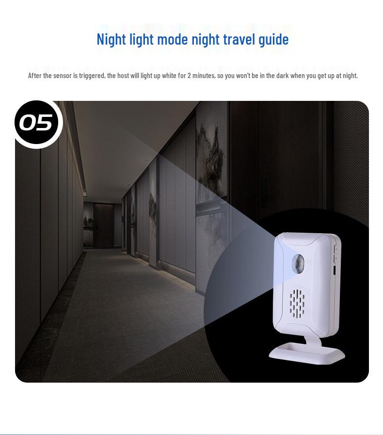 Wireless Infrared Welcome Doorbell - Long Distance Induction for Store or Home