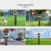 Noiseless Mouse Repeller Solar Powered Rodent Deterrent Solar Ultrasonic Mole Repeller  Yard