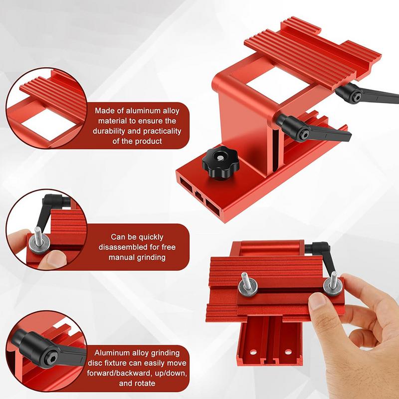 Woodworking Adjustable Replacement Tool Rest Sharpening Jig for 6/8 inch Bench Grinders & Knife Sharpener System Tool