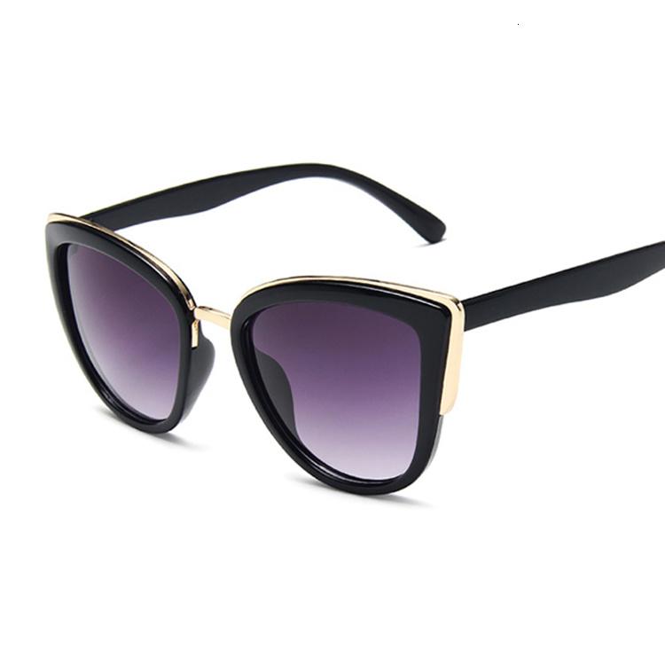 Vintage Cat Eye Sunglasses Women Retro Round Metal Frame UV400 Mirror Lens Driving Sun Glasses Female Fashion