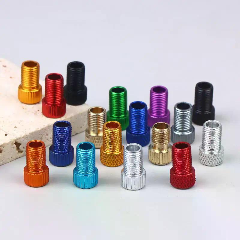 20Pcs Bicycle Valve Adapter Presta To Schrader Converter F/V To A/V Bike Tire Inflation Pump Nozzle Adaptor