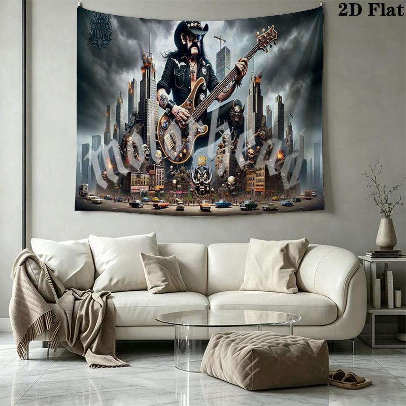 Motörhead Wall Tapestry Aesthetic Wall Hanging Printed Fabric Blanket Decorative Tapestries for Bedroom Living Room Home Decor