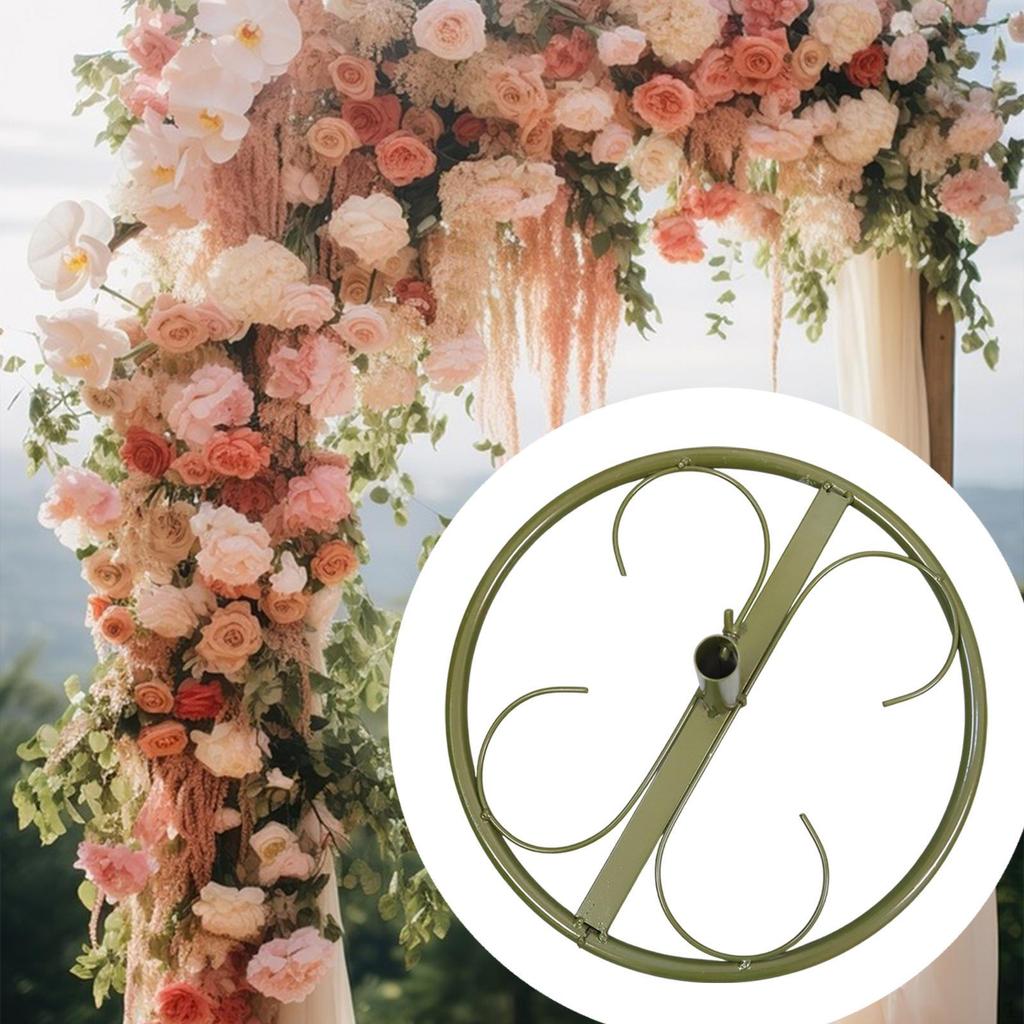 Flower Pole Display Stand Base DIY Crafts Reusable Iron for Home Florist