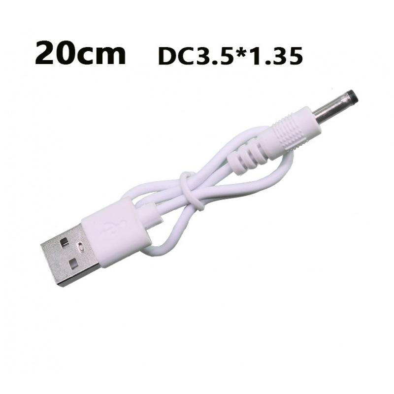 USB to DC 3.5*1.35mm Pure Copper Two-Core Power Cord for Mobile, Microphone, and Audio Charging