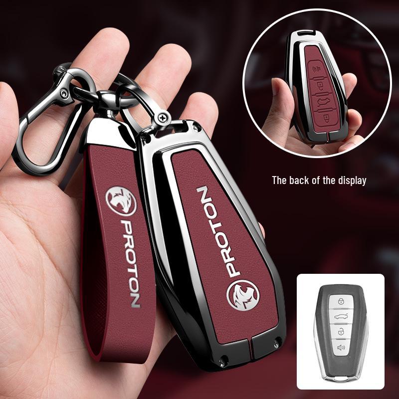 Proton X70 Key Cover: Customizable Car Key Case with Proton Logo.