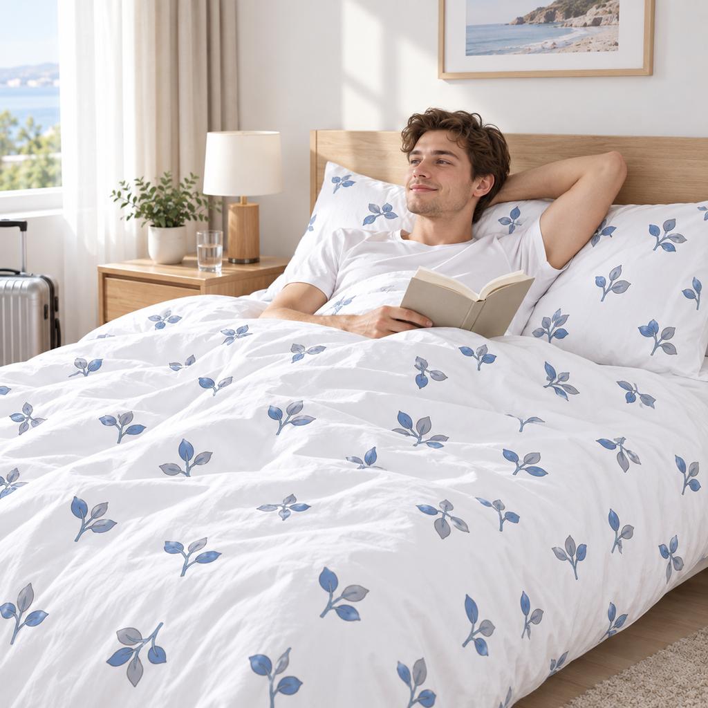 3-Piece Disposable Bed Sheet Set for Travel and Hotel Use